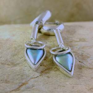 earrings: Pearl Ocean Arrow Teardrop Earrings