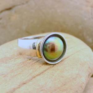 Rings: 1. Pearl Two-tone Ring - January Dawn Pearl