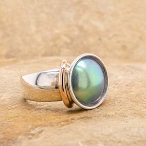 Pearl Two-tone Ring