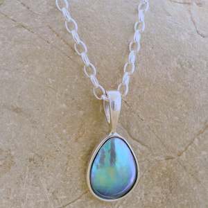 Something Blue: Pearl Teardrop Necklace