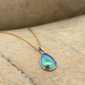 Pearl Solitaire 9ct Teardrop Necklace