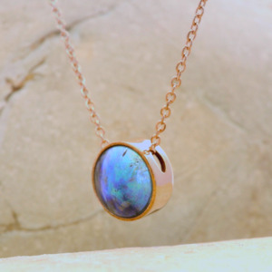 Pearl Sunrise Necklace - Rose Gold 9ct