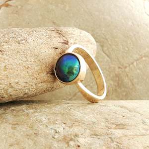 Rings: Pearl Neptune Ring - 9ct Yellow Gold