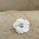Pearl Petite White Daffodil Necklace