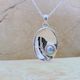 Birth Pearl Paua Shell Necklace - Small - FEB
