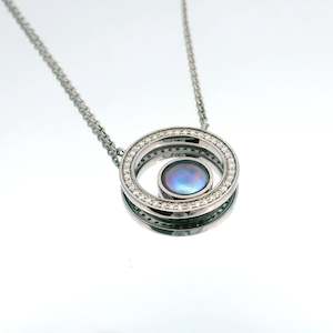 July Flame: Pearl Coterie Necklace - 18ct White Gold