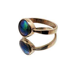 9ct Yellow Gold Paua Pearl Neptune Ring
