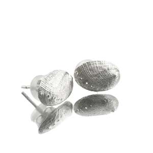 Sterling Silver Pāua Haliotis Stud Earrings