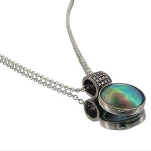 Pendants: 18ct White Gold Paua Pearl Diamond Olivia Plus Necklace
