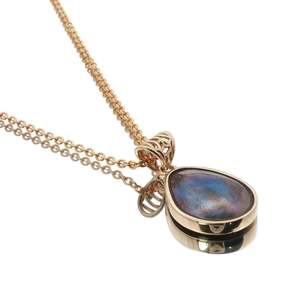 9ct Yellow Gold Paua Pearl Marcella Teardrop Necklace