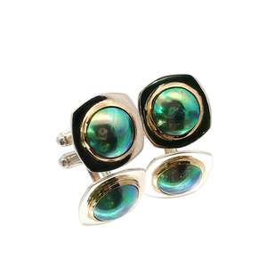 Cuff Links: Two-Tone Paua Pearl Mystery Cufflinks