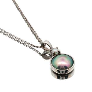 Sterling Silver Paua Pearl Dual Necklace