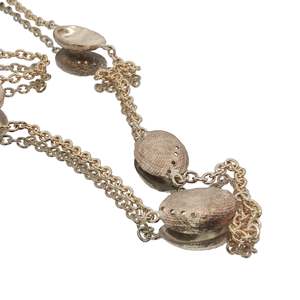 Pendants: 9ct Yellow Gold Pāua Haliotis Cascade Necklace