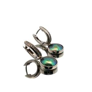 June Sterling Betz Oval Earrings