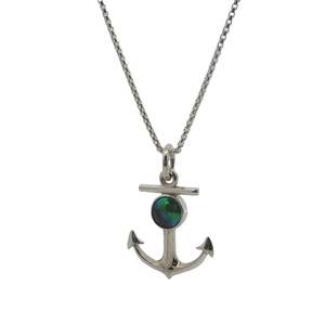 May Sterling Anchor Necklace