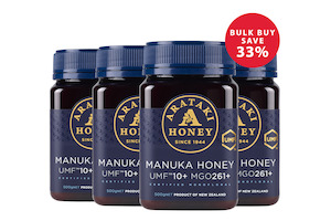 On Sale: 4 Pack - Manuka Honey UMF™10+ (MGO 261+) 500g