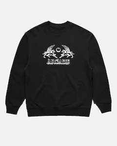 Sweatshirts: Horses Crew - Black