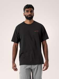 Mens Boulder Climb: Kragg SL Cotton Blurred Bird Shirt SS Men's