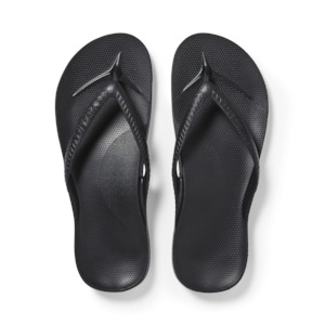 Products: Arch Support Jandals - Classic - Black