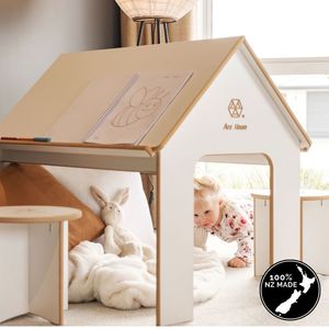 Arc House Playhouse Kids Desk: Arc House - 2 in 1 Playhouse & Desk + Seat Set