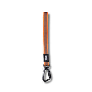 Orange Train and Recall Long Line Dog Leash - Handle