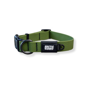 All Dog Leashes: Olive Terraflow Waterproof Dog Collar