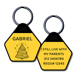All: Dog ID Tag - Christmas Tree