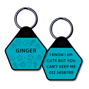 All: Dog ID Tag - Gingerbread Man