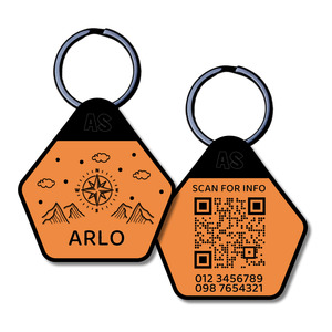 QR Code Dog ID Tag - Arlo