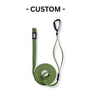All Dog Leashes: Custom Olive Terraflow Long Line Dog Leash - 3m, no traffic handle