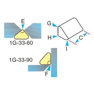 Ceramic Backing: Gullco Ceramic Backing 1G33. Triangle