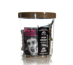 Hair Accessories: 555 - Bobby Pins 1.5" 100g / Bronze
