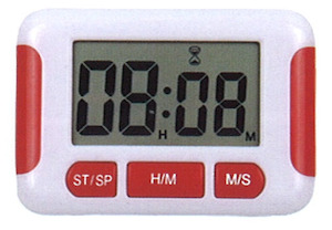 Salon 1: Digital Timer White and Red