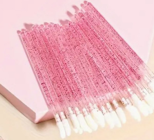 Hygiene: Pink 50pk disposable lip gloss wands