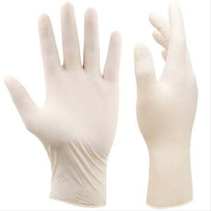 Gloves: HYTEC Natural Latex Powder Free Disposable Gloves SMALL – 100 pack