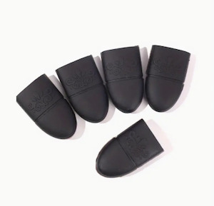 Silicone Soak Off Caps 10pk BLACK