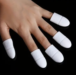 Prep Remove: Silicone Soak Off Caps 10pk WHITE