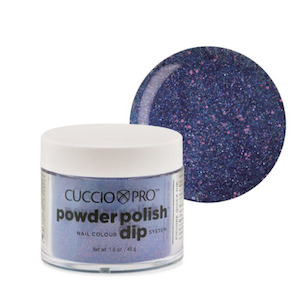 Cuccio Pro - Blue with Pink Glitter Powder 1.6oz