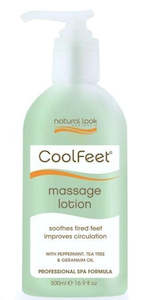 Hand Foot Masks: Natural Look - Cool Feet Massage Lotion 500ml