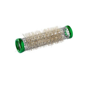 Hair Rollers 1: Metal Brush Rollers Green 15mm 12 Pack