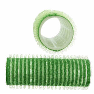 Hair Rollers 1: Green 21mm Velcro Rollers 12pk