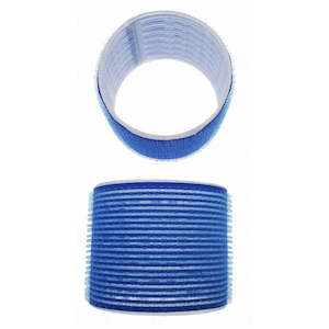 Hair Rollers 1: Blue 80cm Velcro Rollers 6pk