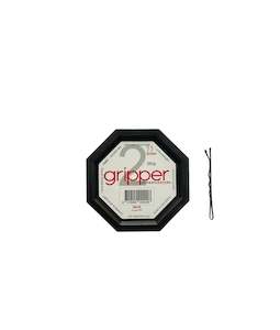 Hair Pins 1: Gripper - BLACK Medium Bobby Pins 50mm