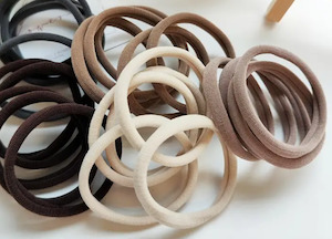 Soft and Gentle Hair Ties- Neutral 25pk