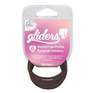 Hair Ties 1: Freestyle - Metal Free Hair Ties 6pc / Brown