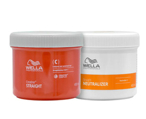 Perming Straightening: Wella - Creatine+ Straight Coloured Duo Kit 400ml