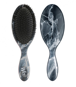 Brushes Combs: Wet Brush - Metallic Marble Detangler Onyx