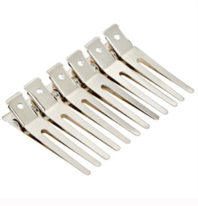 Perming Straightening: Santorini - Dinkie Clips Metal Dbl Prong 100 Pack