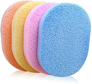 All Beauty: Facial Sponge Large Thin 5 Pk - Multi Colour