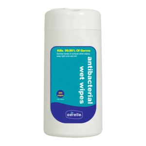 Products: Ardrich Aerelle Antibacterial Alcohol Wipe Tub 200's